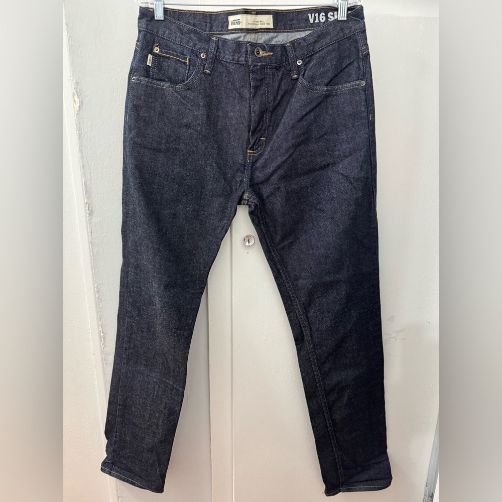 Vans  Denim Jeans Mens 36x34 Dark Navy Blue V16 Slim